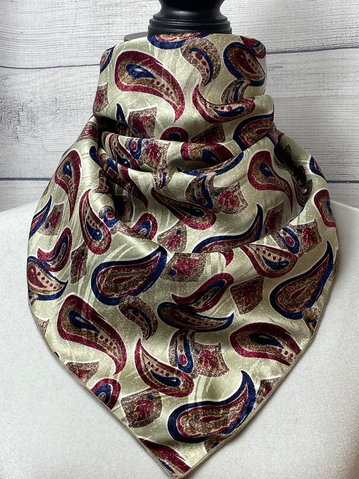 
                  
                    The Hawthorn Paisley 26” Silk Large Neckerchief
                  
                