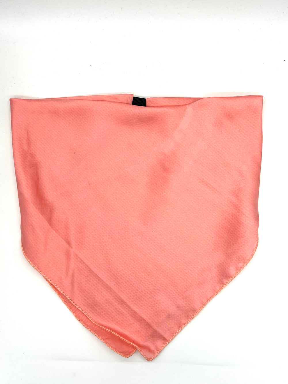 Solid Coral Hammered Silk Kerchief