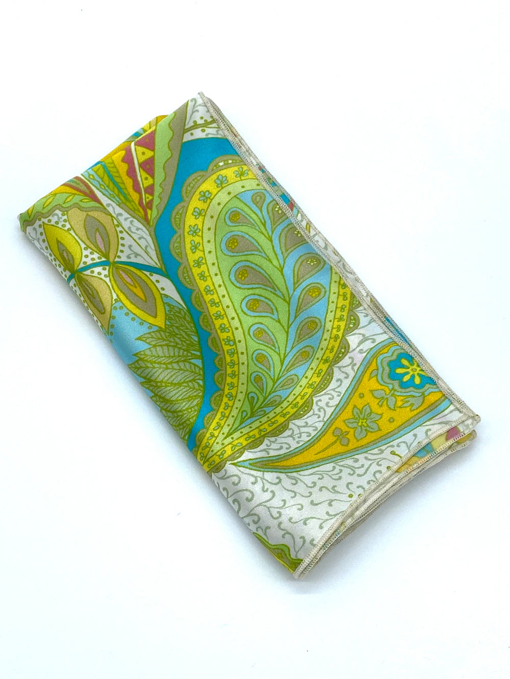 The Greenly Paisley Silk Pocket Square