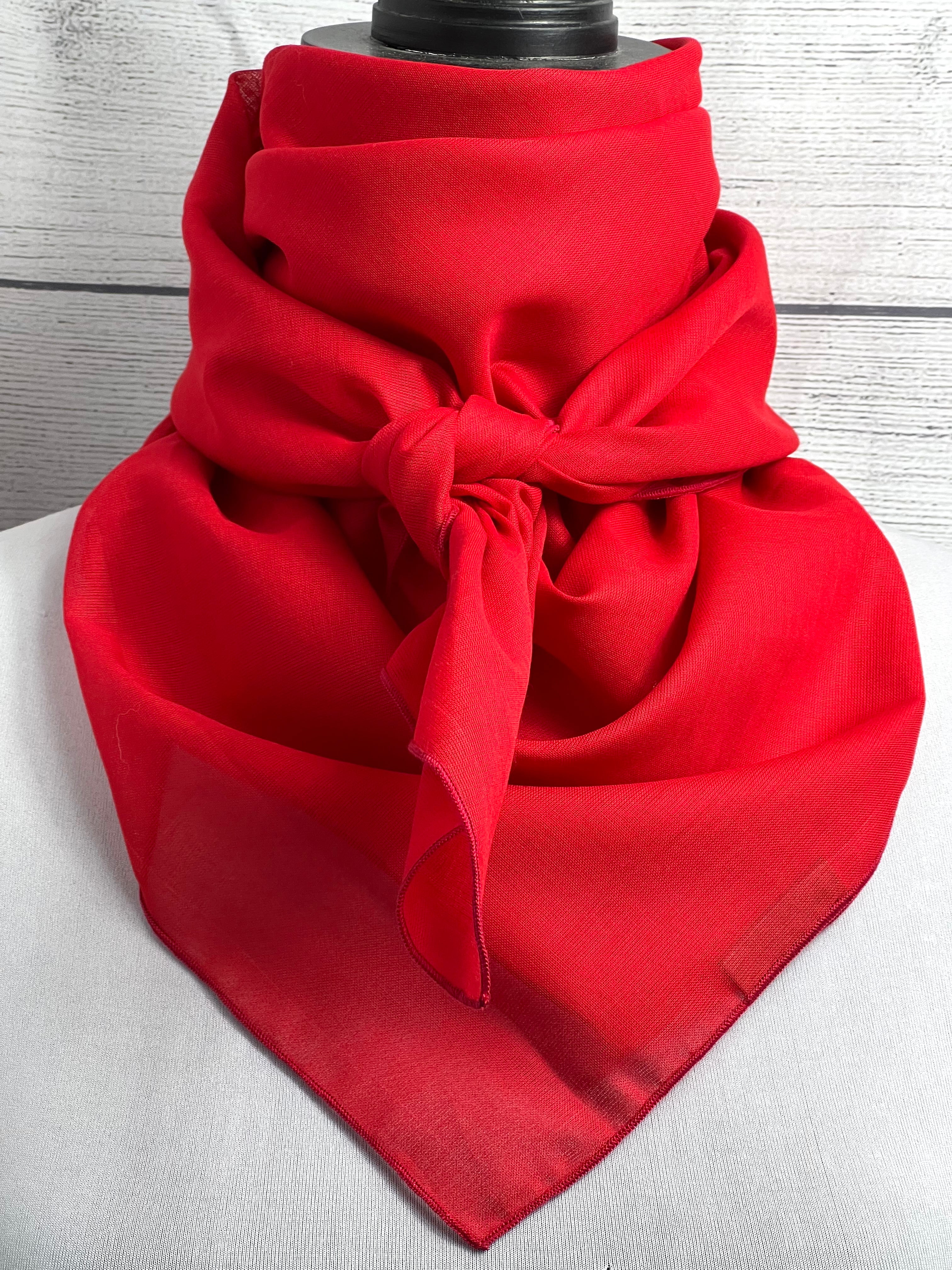 Solid Red Cotton Voile Rag – Wild West Rag Co