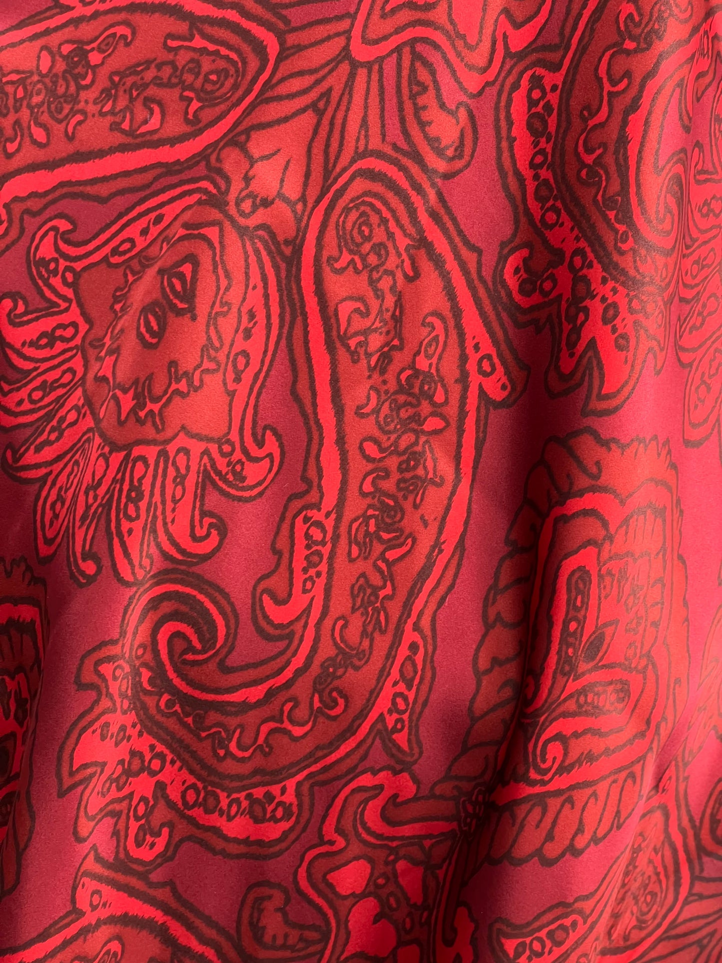 
                  
                    The Crimson Paisley Silk Large Rag
                  
                